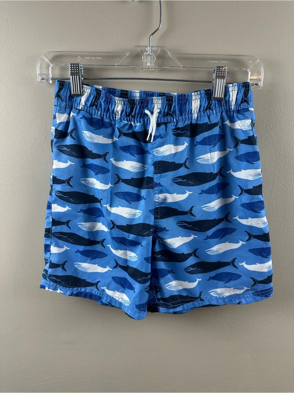 Janie and Jack Blue Whale Swim Trunks